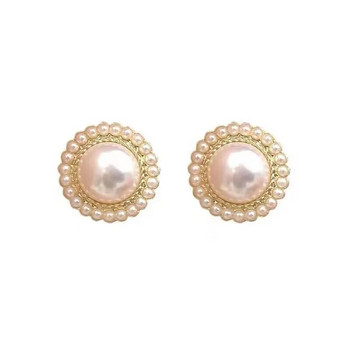 Μόδα Bohemian Big Pearl Stud Σκουλαρίκια μασκότ στολίδια για γυναίκες Αξεσουάρ Αγίου Βαλεντίνου Δώρο χονδρικής E0245