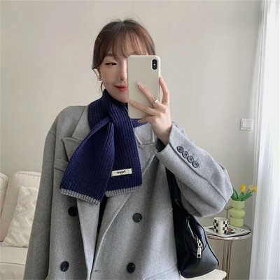 Divat kasmír sál női keresztben kötött sál Téli meleg gyapjú nyakkendő Koreai női nyakkendő Bufandas hangtompító Foulard