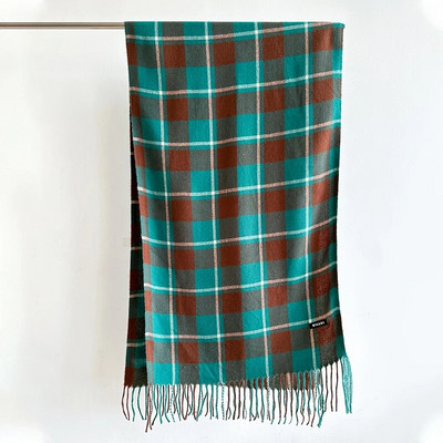 Modni karirani šal za 2023. za žene Debeli pašmina Zimski topli šal Umotavanje od kašmira Rese Pokrivač Rubni marama Pončo Stol