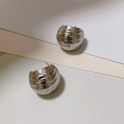 Ženske pozlaćene zdepaste naušnice u obliku kapljice od nehrđajućeg čelika, vintage sjajne, debele naušnice u obliku suze, naušnice, nakit