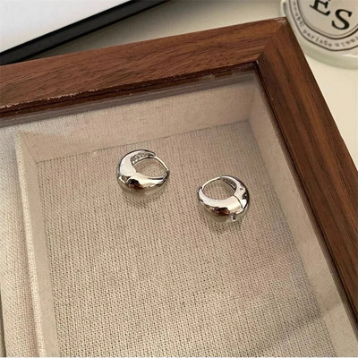 Ženske pozlaćene zdepaste naušnice u obliku kapljice od nehrđajućeg čelika, vintage sjajne, debele naušnice u obliku suze, naušnice, nakit