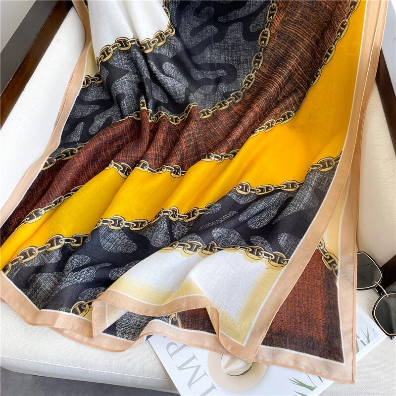 Γυναικείο βαμβακερό κασκόλ ζεστού σχεδίου Φθινοπωρινό σάλι μόδας με μαντήλι Hijab Γυναικείο Bufanda Foulard Echarpe Bandana 2022 Νέο