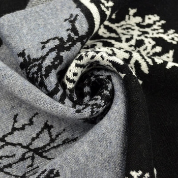 2022 Нов зимен дизайн Коледна елха Мъжки кашмирен шал Луксозна марка Висококачествена топла кърпичка Шалове от копринена вълна Мъжки