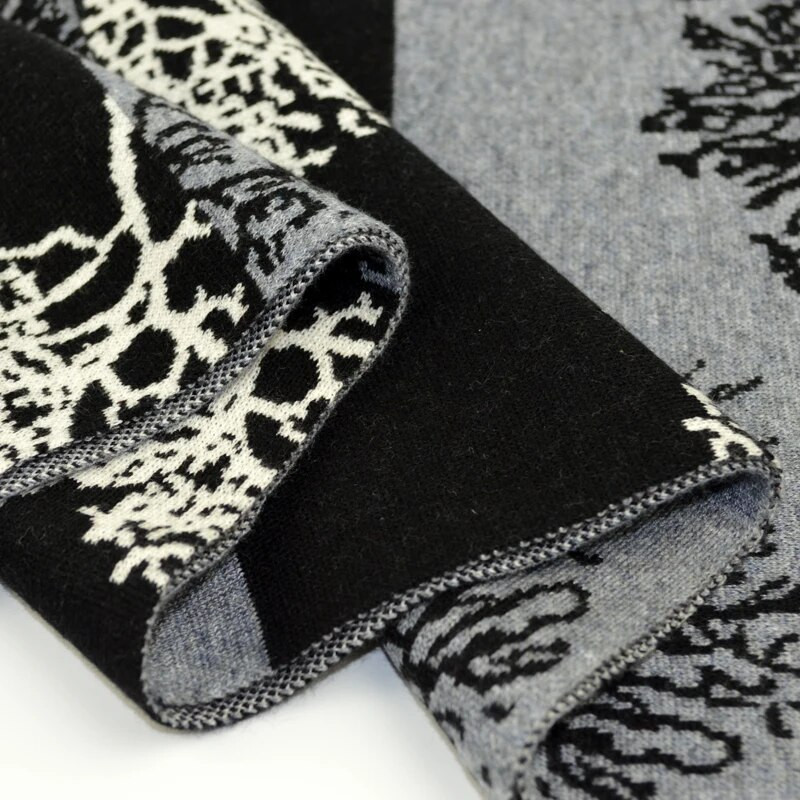 2022. gada jauns ziemas dizains Ziemassvētku eglīte Vīriešu kašmira šalle Luksusa zīmols Augstas kvalitātes silts kakla lakats Zīda vilnas šalles vīriešiem