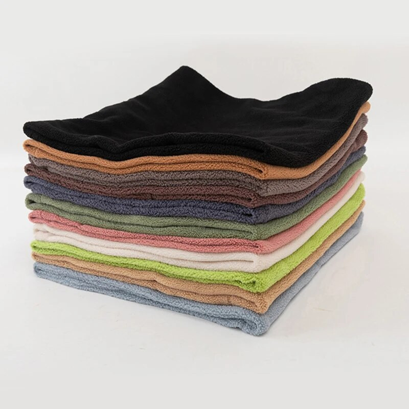 2022. Novi topli šal od flisa jednobojni zimski šal od kašmira Vanjski snood šalovi Žene Muškarci Vuneni plišani debeli vratni šalovi Prsten