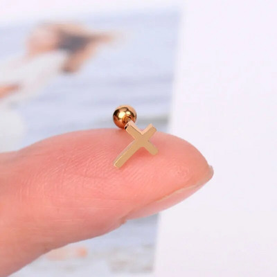 1Gb Nerūsējošā tērauda Mini Auskari Sirds Zvaigzne Mēness Krusts Tauriņš Čūska Helix Skrimslis Tragusa daivas ausu caurduršanas rotaslietas