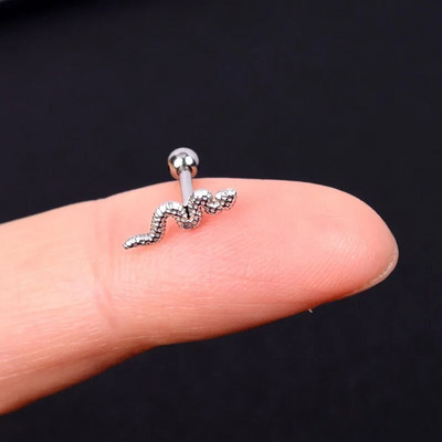 1Gb Nerūsējošā tērauda Mini Auskari Sirds Zvaigzne Mēness Krusts Tauriņš Čūska Helix Skrimslis Tragusa daivas ausu caurduršanas rotaslietas