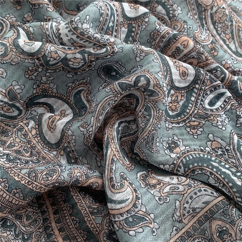 Ženski retro Paisley pamučni šal, topao šal od pašmine, omoti, hidžab, pulover, print, zimski šalovi, mekani bufanda, novo 2022.