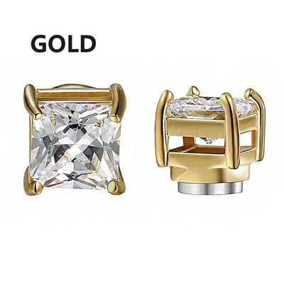 1 pāris magnētiski auskari viltus pīrsings kristāla klipšu auskari sievietēm vīriešiem panka cirkona magnēta auskari bez pīrsinga rotaslietas