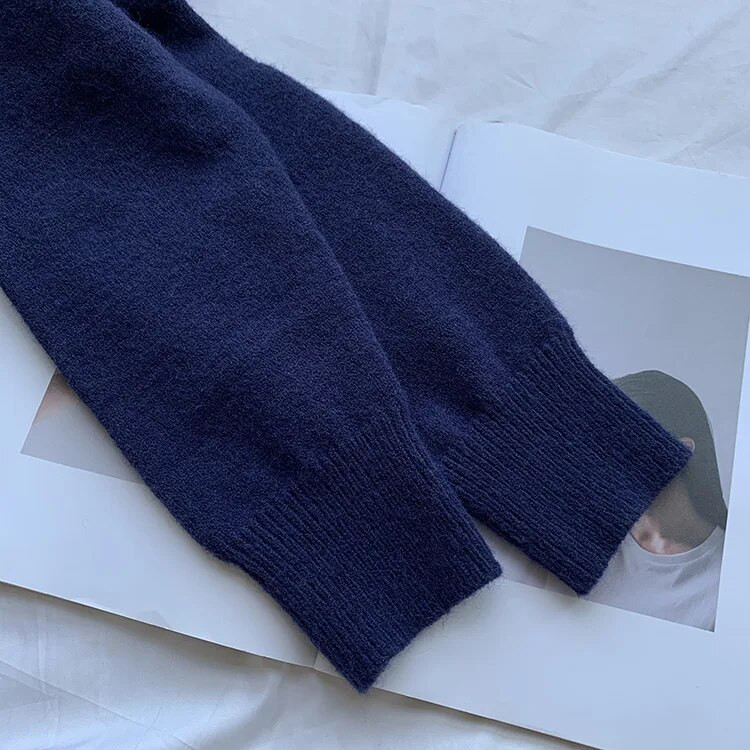 Kötött női kardigán 2021 új koreai mosómedve kasmír laza egyszínű kerek nyakú pulóver kabát dzseki tavaszi ősz