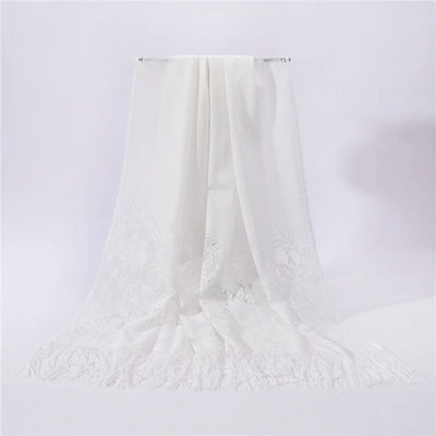 2022. Modni ženski šal koji udubljuje meke dugačke pašmine, ženske šalove i omote, hidžijab šalove