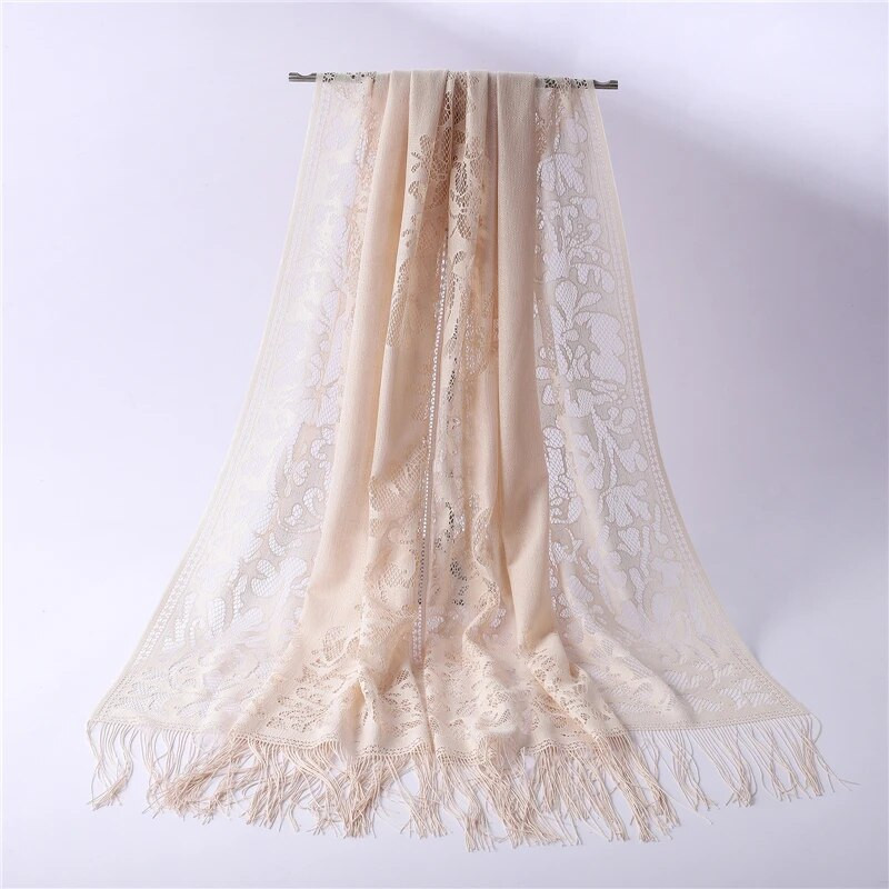 2022. Modni ženski šal koji udubljuje meke dugačke pašmine, ženske šalove i omote, hidžijab šalove