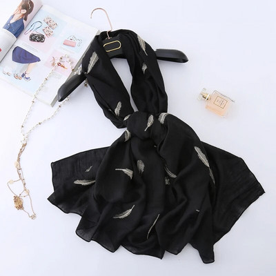 2022. Ženski šal, modni vez od perja, pamučni zimski šalovi za dame, šalovi i ogrtači, pašmina, tople duge marame, hidžab