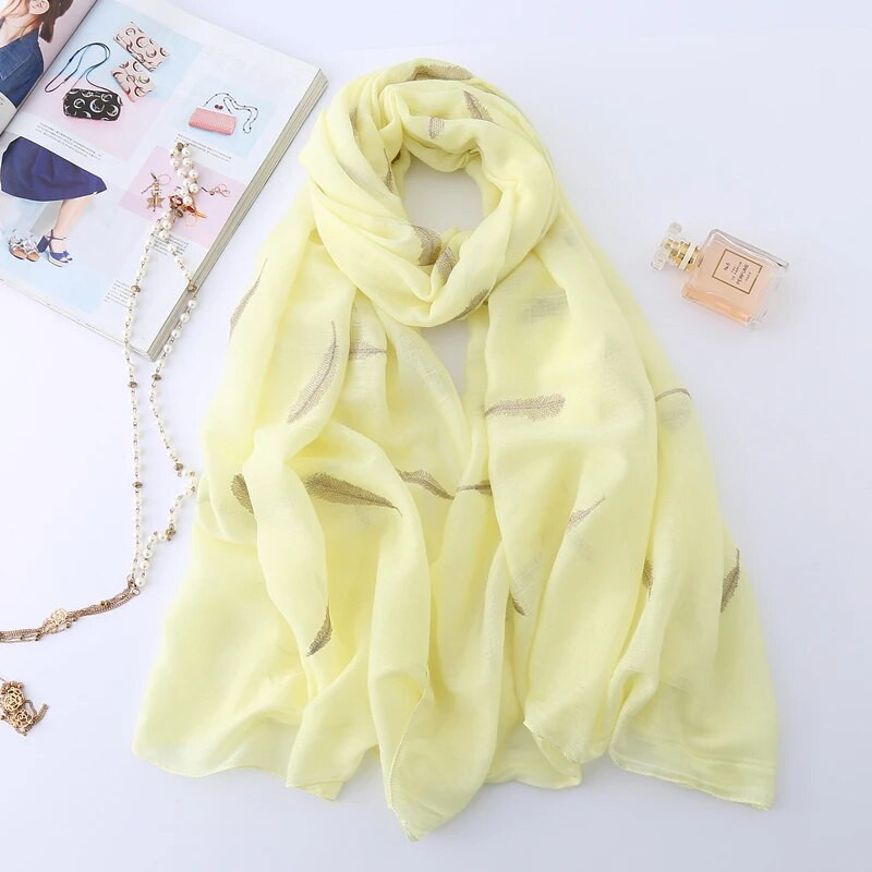 2022. Ženski šal, modni vez od perja, pamučni zimski šalovi za dame, šalovi i ogrtači, pašmina, tople duge marame, hidžab