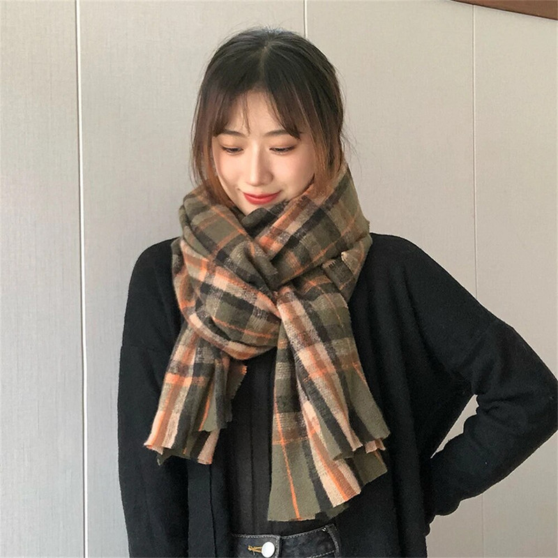 Novi karirani šal od kašmira za jesensku i zimsku djecu Tzitzit grije i za muškarce i za žene šal oko vrata CN025