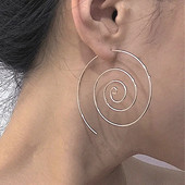 Hot Statement Brincos Hyperbole Spiral Stud Naušnice za žene Punk Seksi nakit Okrugli Aretes Pendientes Boho Party Poklon