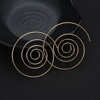 Hot Statement Brincos Hyperbole Spiral Stud Earring for Women Punk Sexy Jewelry Round Aretes Pendientes Boho Party Gift