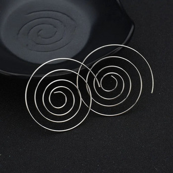 Hot Statement Brincos Hyperbole Spiral Stud Earring for Women Punk Sexy Jewelry Round Aretes Pendientes Boho Party Gift