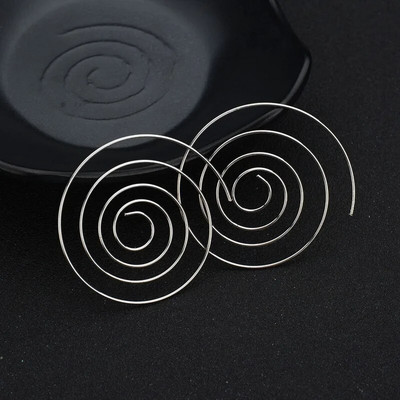 Hot Statement Brincos Hyperbole Spiral Stud Naušnice za žene Punk Seksi nakit Okrugli Aretes Pendientes Boho Party Poklon