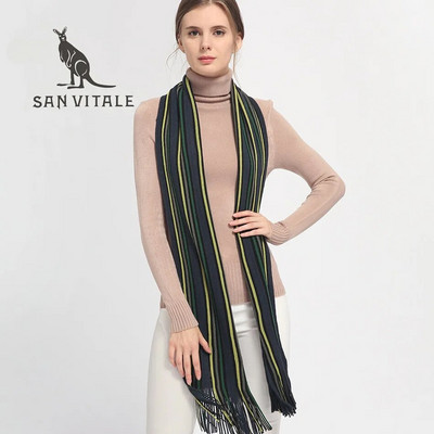 Ženski šalovi Zimski topli šal Luksuzni brend Mekani modni podebljani omoti Pokrivači Duge rese Vuneni kašmir Ženski šalovi od pašmine