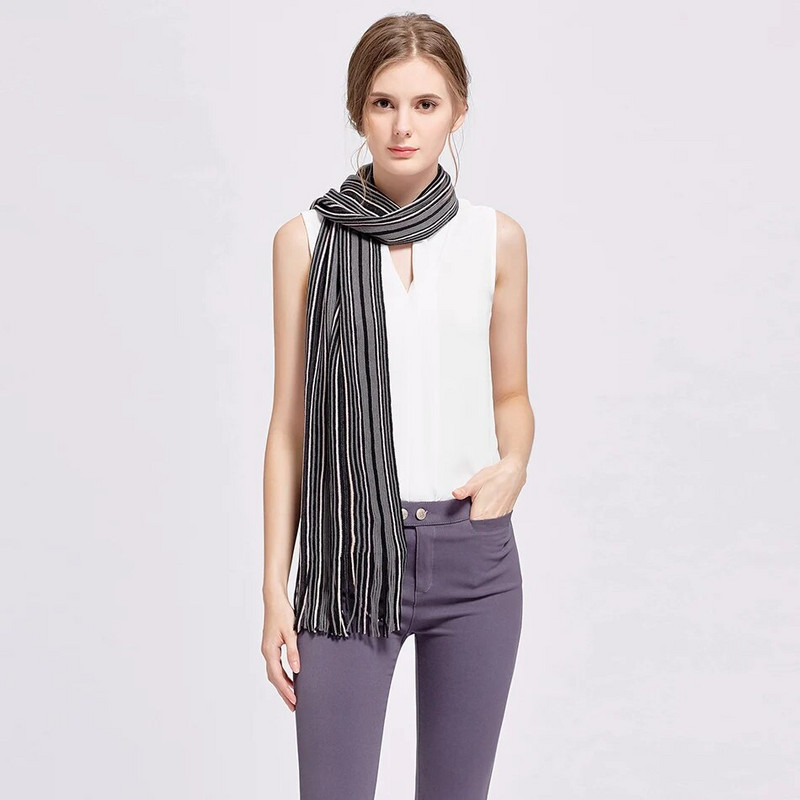 Ženski šalovi Zimski topli šal Luksuzni brend Mekani modni podebljani omoti Pokrivači Duge rese Vuneni kašmir Ženski šalovi od pašmine