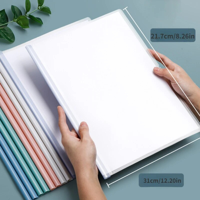 10 komada prozirne mape za izvlačenje, mapa s izvješćem, mapa s životopisom, mapa za izvlačenje, plastična kopča za izvlačenje, organizator uredskih dokumenata