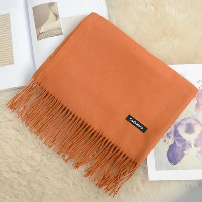 Κασμίρ Γυναικείο φουλάρι 2019 Νέο ζεστό σάλι Foulard Femme Pashmina Μαλλί μαλλί Κλεμμένο στο κεφάλι λαιμό Μακριά χειμωνιάτικα κασκόλ για γυναίκες