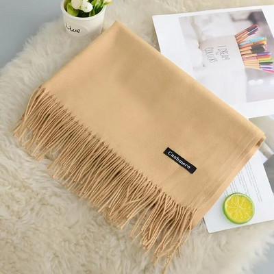 Κασμίρ Γυναικείο φουλάρι 2019 Νέο ζεστό σάλι Foulard Femme Pashmina Μαλλί μαλλί Κλεμμένο στο κεφάλι λαιμό Μακριά χειμωνιάτικα κασκόλ για γυναίκες