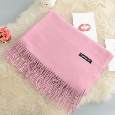 Κασμίρ Γυναικείο φουλάρι 2019 Νέο ζεστό σάλι Foulard Femme Pashmina Μαλλί μαλλί Κλεμμένο στο κεφάλι λαιμό Μακριά χειμωνιάτικα κασκόλ για γυναίκες