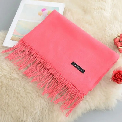 Κασμίρ Γυναικείο φουλάρι 2019 Νέο ζεστό σάλι Foulard Femme Pashmina Μαλλί μαλλί Κλεμμένο στο κεφάλι λαιμό Μακριά χειμωνιάτικα κασκόλ για γυναίκες