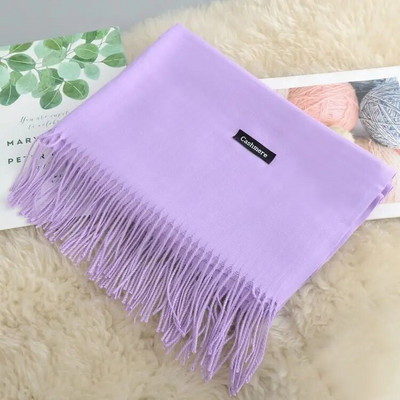 Κασμίρ Γυναικείο φουλάρι 2019 Νέο ζεστό σάλι Foulard Femme Pashmina Μαλλί μαλλί Κλεμμένο στο κεφάλι λαιμό Μακριά χειμωνιάτικα κασκόλ για γυναίκες