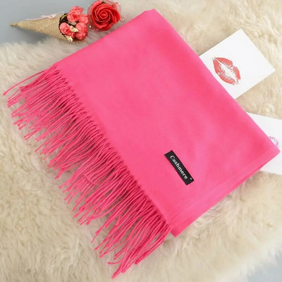 Κασμίρ Γυναικείο φουλάρι 2019 Νέο ζεστό σάλι Foulard Femme Pashmina Μαλλί μαλλί Κλεμμένο στο κεφάλι λαιμό Μακριά χειμωνιάτικα κασκόλ για γυναίκες