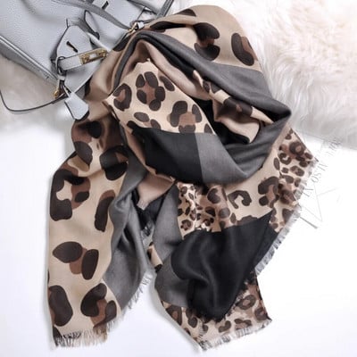 Eșarfă de mătase pentru femei Eșarfă de păr la modă Eșarfă din satin cu imprimeu de leopard Bandana pentru cap pentru femeie, geantă, eșarfe șaluri