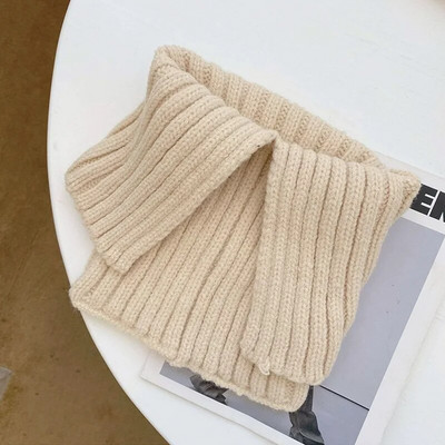 Ženski zimski topli pleteni šal od kašmira, modna dolčevita s prorezom, vunena ograda, jednobojna nazuvka za vrat, pašmine, šal