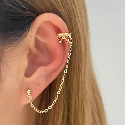 Novi dolazak Sjajni kristalni leptir naušnice s kopčom za uši za žene Modni lanac s resicama Naušnice s nitnama u obliku cvijeta Vjenčani nakit