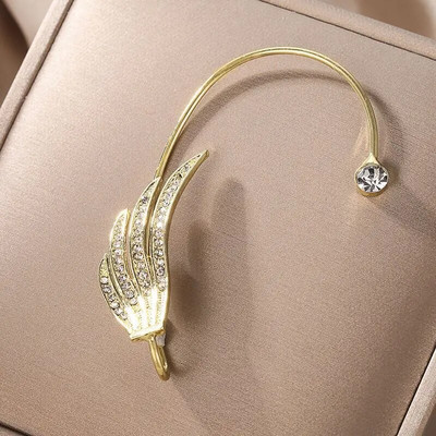 Novi dolazak Sjajni kristalni leptir naušnice s kopčom za uši za žene Modni lanac s resicama Naušnice s nitnama u obliku cvijeta Vjenčani nakit