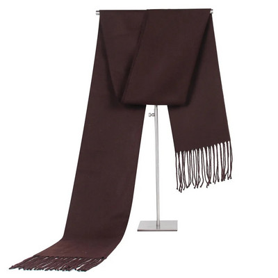 2022. Zimski jednobojni šalovi od kašmira za uniseks luksuzne marke, mekani šalovi, modne pašmine, duge rese, dizajnerski šalovi 30*180 cm