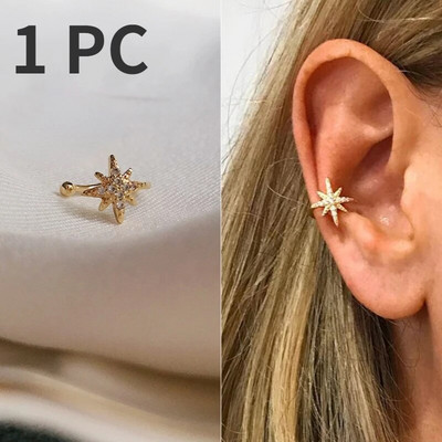 Vruća rasprodaja, simpatične metalne naušnice s klipsama na naušnicama za djevojke, bez lažnog piercinga, naušnice za hrskavicu, naušnice bez rupe