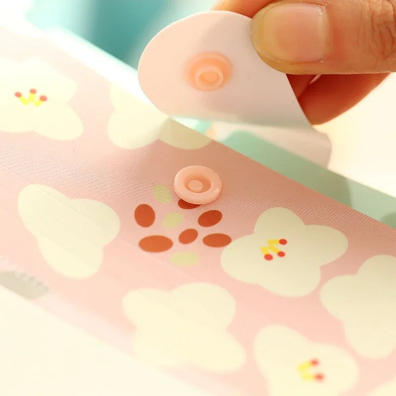 Φάκελος A4 πολλαπλών στρώσεων Τσάντα πέντε τμημάτων Candy Color Large Capacity Layered Layered for Schools of Office Gratary