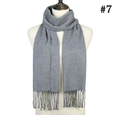 Karirani dugi šal, zima, topao kašmir, žene, pašmina, bandana šalovi, luksuzni ženski šal s resicama, 2021. Novo