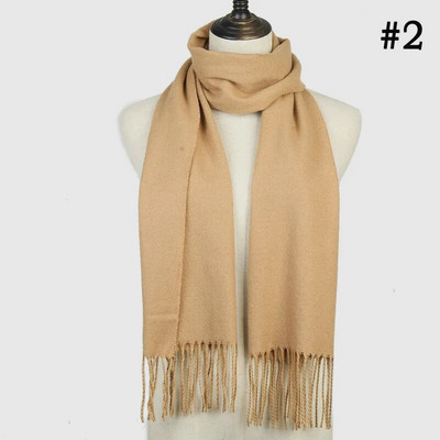 Karirani dugi šal, zima, topao kašmir, žene, pašmina, bandana šalovi, luksuzni ženski šal s resicama, 2021. Novo