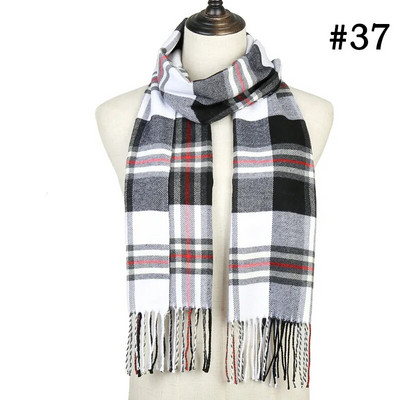 Karirani dugi šal, zima, topao kašmir, žene, pašmina, bandana šalovi, luksuzni ženski šal s resicama, 2021. Novo