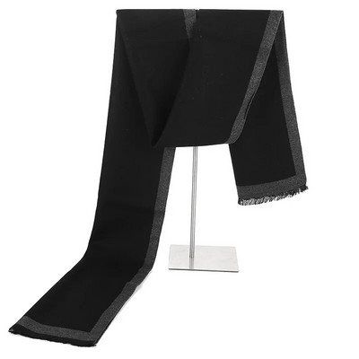 Νέο χειμωνιάτικο κασμίρ μαντήλι για άντρες Business Απλό χρώμα Πασμίνα Φθινοπωρινά μάλλινα σάλια και περιτυλίγματα Ανδρικά κασκόλ υψηλής ποιότητας Keep ζεστά