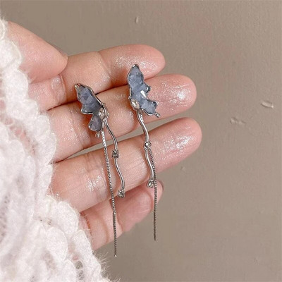 Y2K kvačice za uho s vilinskim leptirom i anđeličkom kopčom za ušnu kost Naušnica vilenjak Ženska naušnica bez rupe za uho Viseća naušnica Modni nakit