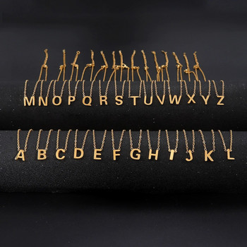 Cazador μινιμαλιστικό αρχικό κολιέ με γράμματα AZ για γυναίκες αλφάβητο από ανοξείδωτο ατσάλι Αλυσίδες τσόκερ κοσμήματα Δώρο γενεθλίων Χονδρική