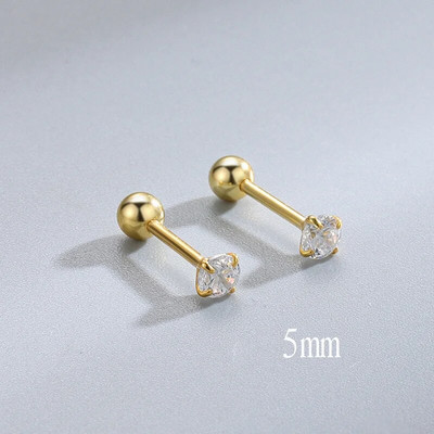2Pcs Helix Ear Piercing Stud Naušnice za žene Cirkon Srce Leptir Uho Tragus Dodaci za bušenje hrskavice Nakit Poklon