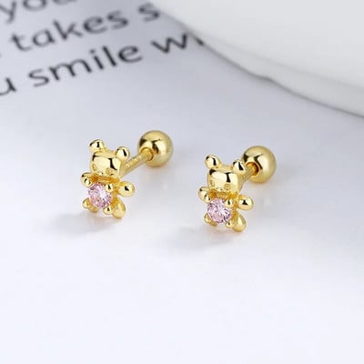 2Pcs Helix Ear Piercing Stud Naušnice za žene Cirkon Srce Leptir Uho Tragus Dodaci za bušenje hrskavice Nakit Poklon