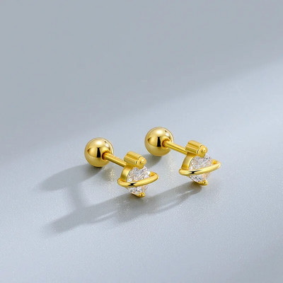 2Pcs Helix Ear Piercing Stud Naušnice za žene Cirkon Srce Leptir Uho Tragus Dodaci za bušenje hrskavice Nakit Poklon