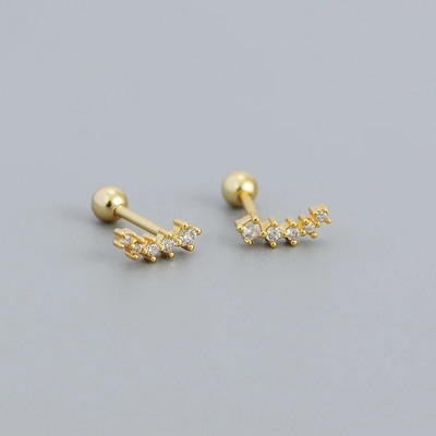 2Pcs Helix Ear Piercing Stud Naušnice za žene Cirkon Srce Leptir Uho Tragus Dodaci za bušenje hrskavice Nakit Poklon