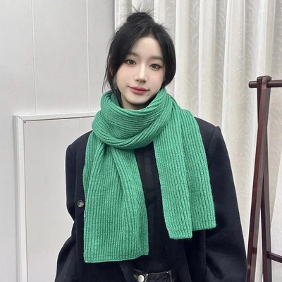 Novi zimski debeli topli šal od kašmira za žene Modni jednobojni pleteni šal šal Divlji dugi šal od pašmine za par 22*160 CM